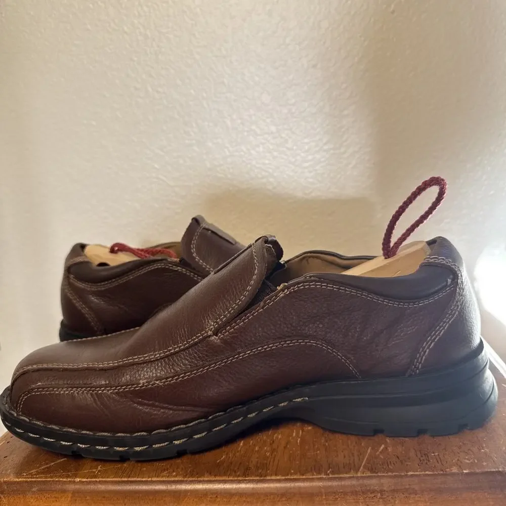 GH Bass Co Mens Lenny Brown Leather Slip On Loafer Shoes‎ Size 8 M